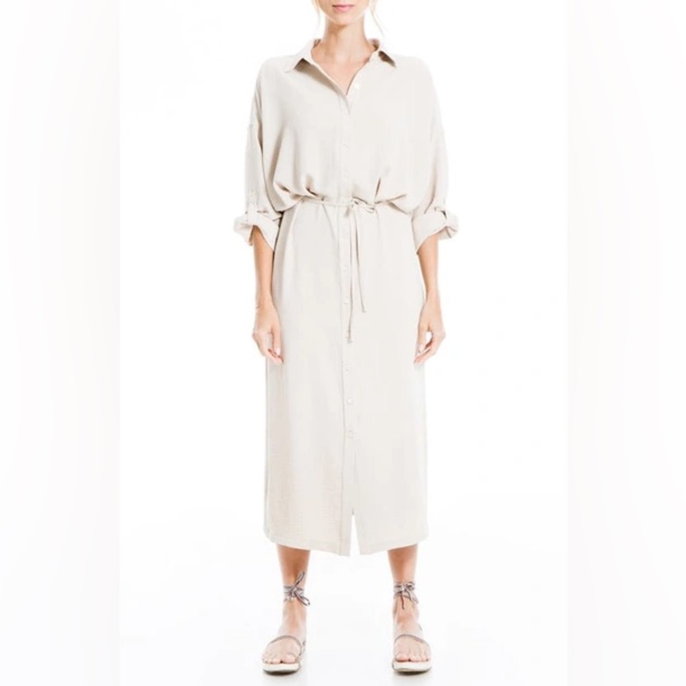 MAX Studio NWT button front midi dress - staple - fall find- work or casual